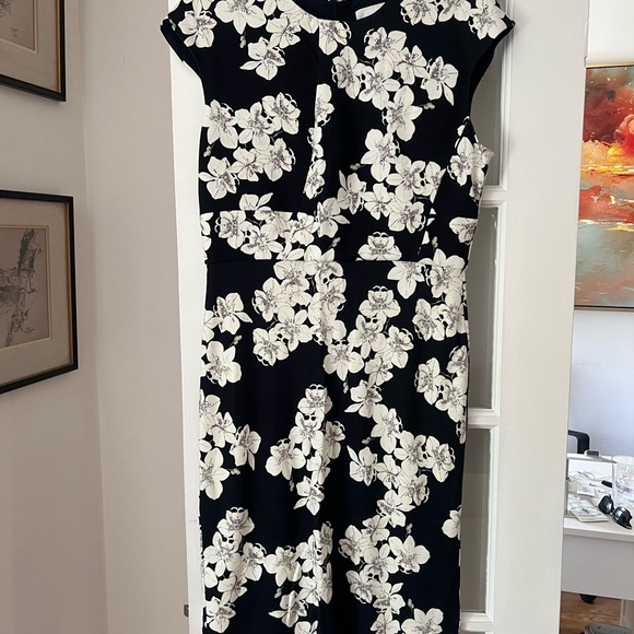 ERDEM Floral orchid Analena Dress US 12 - Picture 2 of 6